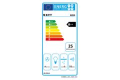 Novy Pureline 90 cm blanc moteur s/s Led 