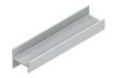 Profil-H horizontal PRH19-85 4m alu blanc  