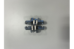 Charnière invisible 60.4x12.7mm nickel brossé 