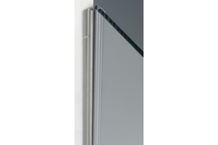 Profil de butée magnétique 10,5 x 22 x l 2500 mm inox brosse