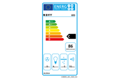 Novy hotte télescop 90cm inox moteur double élec 