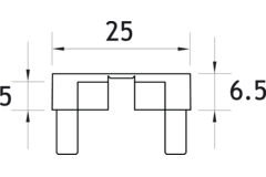 Embout profilé Led channelline 11 anthracite 