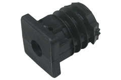 Insteekdoppen+m10 draad 25x25 zwart