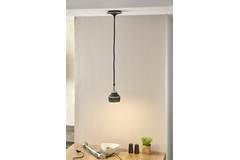 Mercury bloc prise 16a susp + lum 8W led gunmetal 