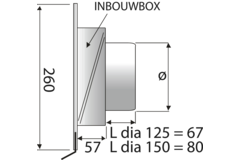 Paneir kappa jalousie inox/blanc d.125mm 