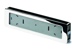 Poignée d'insertion Touch in Entraxe de perçages A 172 mm, chromé brillant