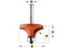 Holle radiusfrees zonder opstaande kant r=12,7 d=38,1 i=19