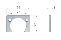 Adaptateur 3mm charnière Kimana 