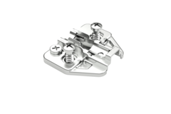 Plaque de mont.regl. 2mm + vis euro 