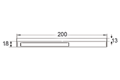 Slim led-Set 2 x 5.4w 12V 3500k inox 