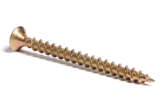 Vis à bois aggloméré laiton TP Pozidrive avec tête fraisée 4.5 x 50