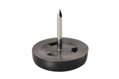 Glissieres pr.pieds 64/20mm noir  