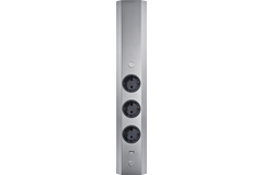 Energiezuil 3st b-fr + usb rvs