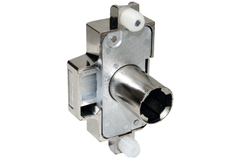 Serrure bascule 759 à enfoncer 15mm ga/dr nickelee