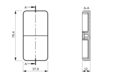 Mec Driver blindcover wit voor afstandbedinghouder