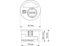 Evoline cercle 80 nl-d-l + usb blanc 
