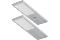 Streto Led alu set 2x4w 4000K-12V + convertisseur avec interrupteur 