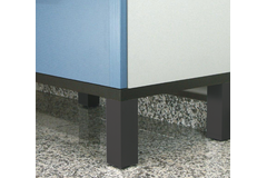 Meubelpoot capri alu h. 200mm mat zwart