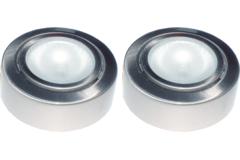 Set spot en applique tube Led RVS 2x3W 