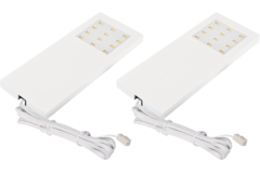 Hera set 2 x Slim-pad led 5W 24V 3000K wit+ transfo 15W