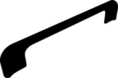 Greep inspire zamak zwart mat ba 320mm L 329mm
