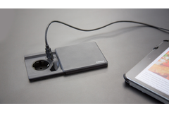 Evoline square 80 b/f + chargeur usb look inox 