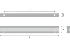 Poignée profilé ea160 184x23mm chêne naturel 