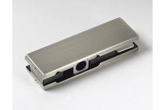 Pivot boven, voor 10/13.5 mm glas, B164 H51, geborsteld rvs