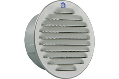 Grille a pales ronde 435r d.145mm alu ral 9006  