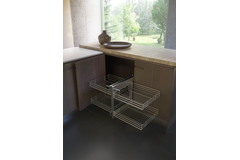 Rational corner Soft Close 450mm droite chrome 