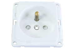 Prise norme be/fr 10/16a blanc  