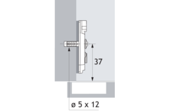 Sensys plus de montage manch.à expans.d.1.5mm(200) réglage excentrique / acier nickelé