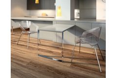Pied u table fixe chr. h=690mm/l=700mm  