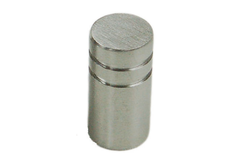 Bouton inox dia. 10mm h20mm avec 2 rainures 