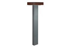 Tafelpoot xlr  rvs look100x50mm h71 regelbaar