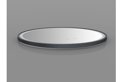 Miroir rond d1200mm chauff+kelvin ch.+ ann.noir 