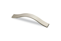 Poignée Genoa, entraxe de perçages 128, L 170 mm, B 23 mm, H 26 mm, aspect inox brossé