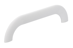 Greep gebogen ba 160mm L 180mm zamak mat wit