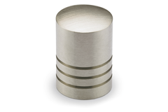 Knop Agrinum, H 22 mm, ø 14 mm, roestvrij staal geborsteld