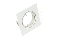 Armature carré spot led rotatif blanc