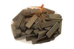 Houtblokjes 20 x 6 mm zwart (100 st)