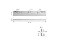 Amari afstandhouder 9,5mm voor quadro antraciet