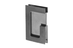 Poignee porte coulissante carre pour verre 10mm inox - ferme 