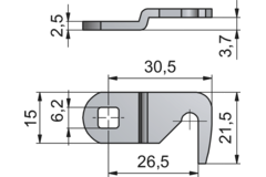 Dial Lock - sluithaak CAM 2-027