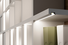 Profilé Led diagonal10 C 3000 anodisé 