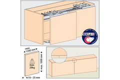 Hawa Frontino 20 H FS garniture, type S4, 1800-1999 mm, 2 portes