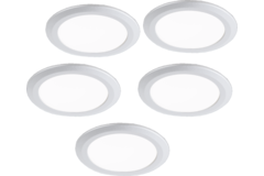 Set 5 x ld8011 blanc 2w/350ma 4000K+convertisseur 15W/350ma 