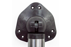 Clappo set de pied rabattable h.71 inox-look  