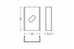 Plaque de montage S flexible inox 
