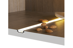 Led profiel groove10 c/u 2000 zwart geanodiseerd